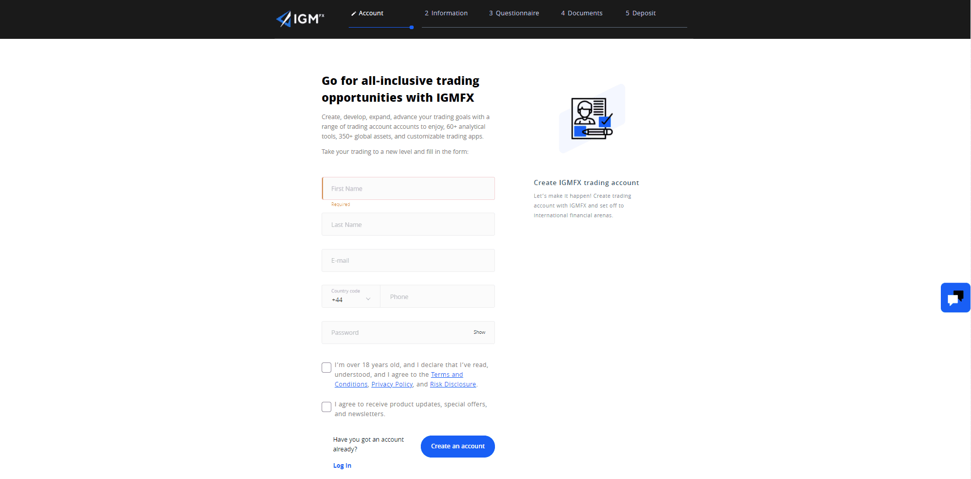 igm fx review account opening process igm fx review account opening process